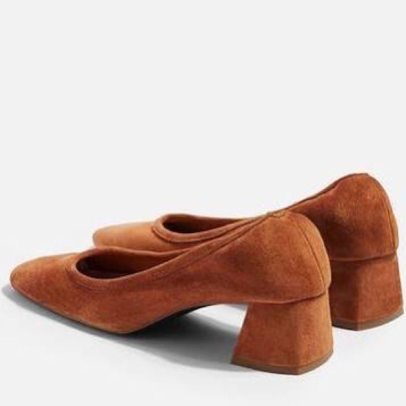 Topshop Suede Block Heels - Picture 3 of 5